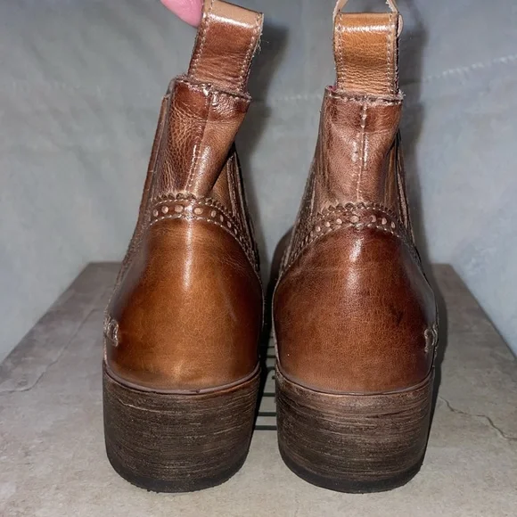 NWT BED|STU Ellice Tan Rustic Ankle Boot - Picture 8 of 12